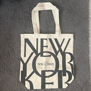 The New Yorker Canvas Bag, Reusable Bag, Grocery Bag